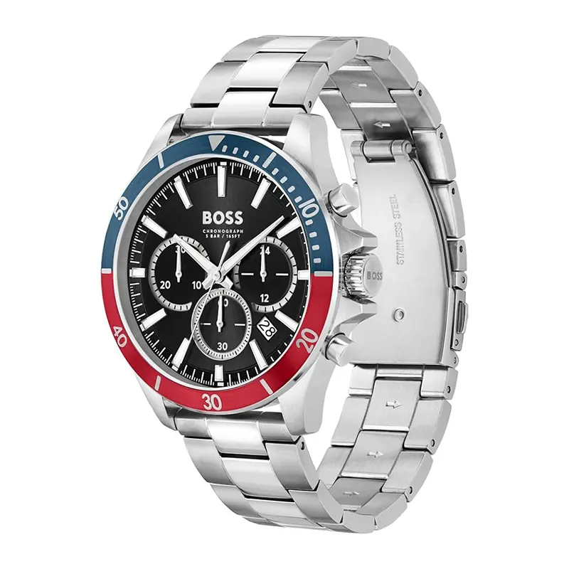 Hugo Boss Troper Chronograph Pepsi Quartz Men's Watch- 1514108